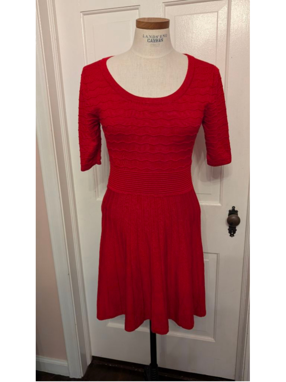 Women's Candie's Red Knit Dress M